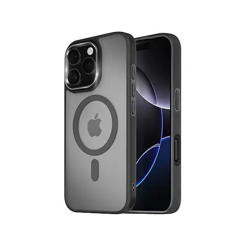 Coque Couleur Givrée, Intercalaire, Apple, iPhone 16 Pro Max, Noir
