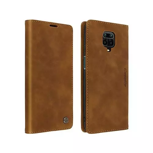 Étui Vintage, Holster, Xiaomi, Redmi Note 9S, Marron
